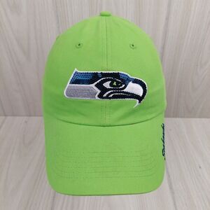 Seattle Seahawks Hat Cap Womens Green Embroidered Adjustable NFL Football Sports